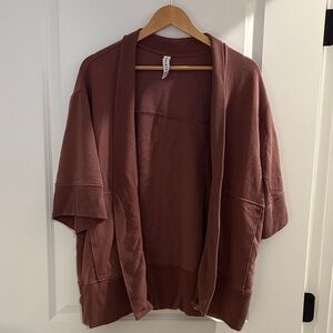 Athleta Mauve Open Front Cardigan Small/Medium
